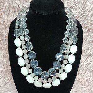 Rose Quartz Multi Layered Beaded Necklace